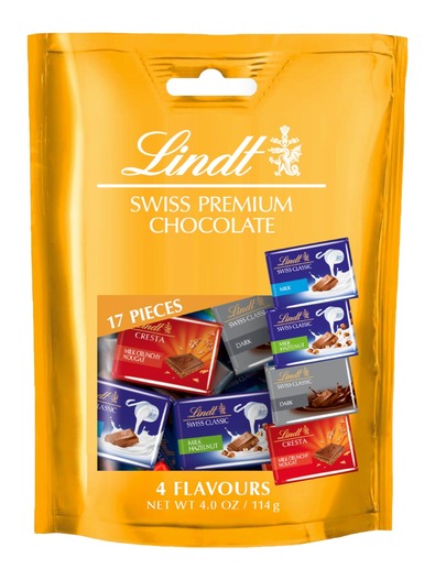 Lindt Napolitains assorted Swiss chocolates in a bag,